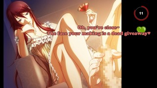 HENTAI JOI – You worship feet and ass (Breathplay, SPH, Femdom, Optional CEI, Ruin orgasm, cumTwice