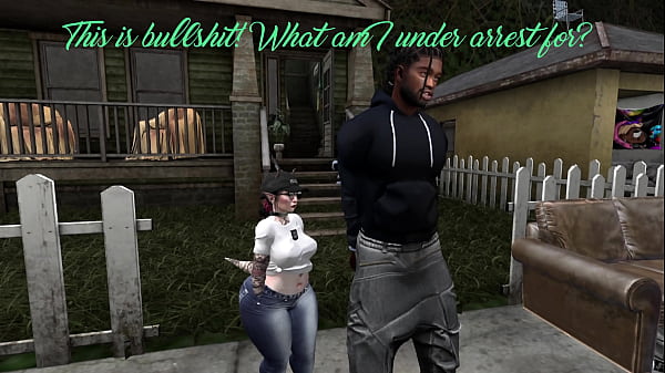Second Life Black man fucks two white women cops