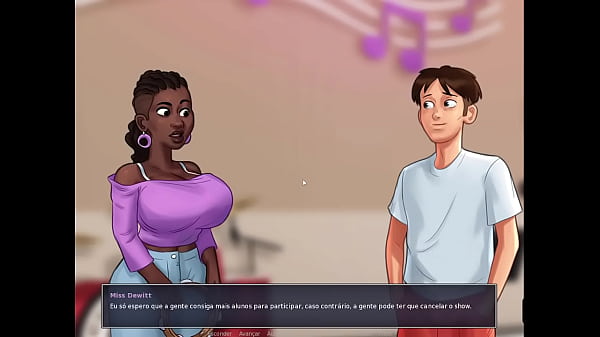 Summertime Saga ep 99 – Ela tirou a roupa e cantou muito no Karaokê